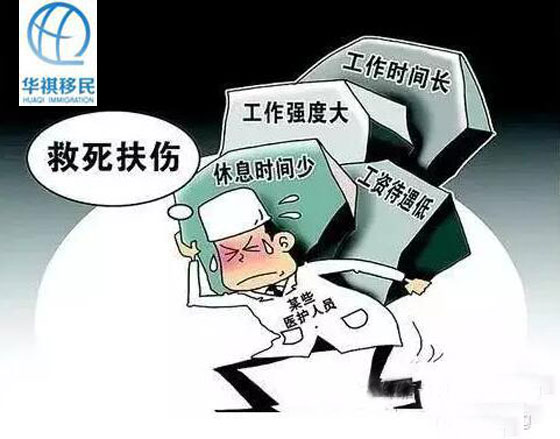 國內醫生的現狀：工作時間長，工作強度大，休息時間少，工資待遇低，不拿點外快，